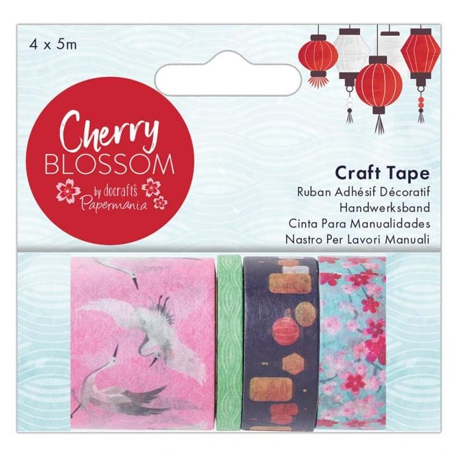 Papermania Papermania Cherry Blossom 4 Craft Tape Set