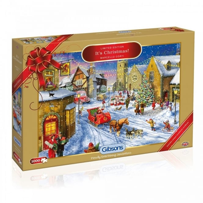 Gibsons It's Christmas - Limited Edition - 1000 Piece Puzzle - Jigsaw ...