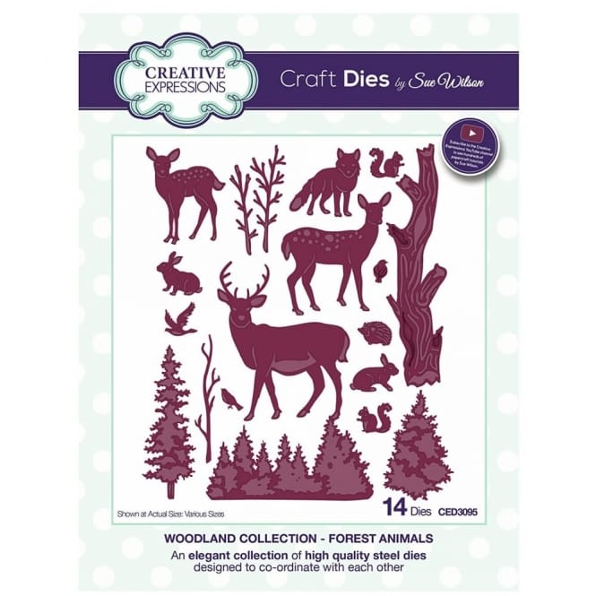 Creative Expressions Sue Wilson Festive Woodland Collection Forest ...