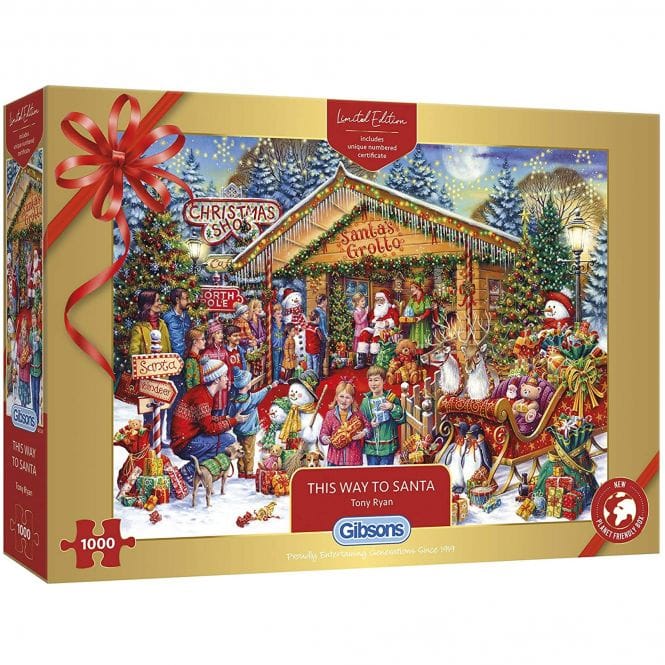 This Way to Santa 1000 Piece Puzzle Christmas Limited Edition - Jigsaw ...