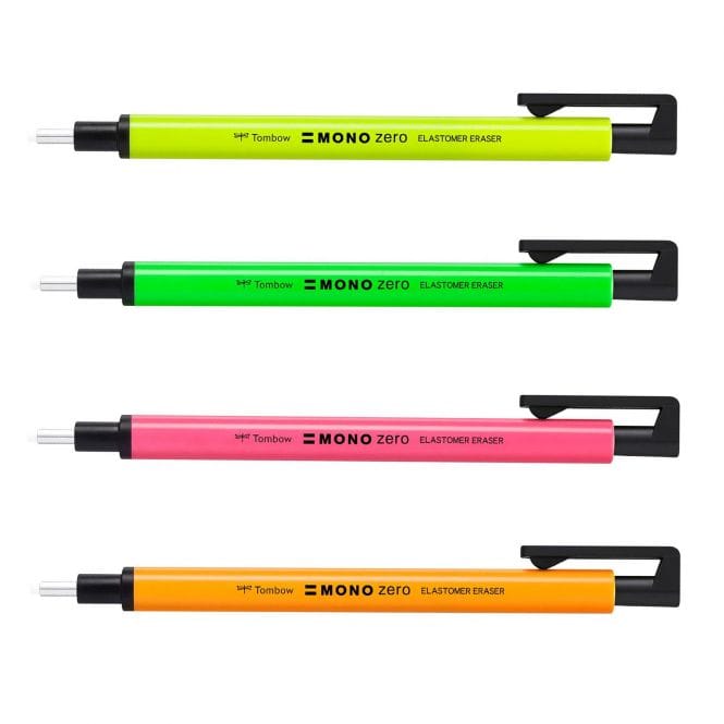 Tombow Mono Zero Precision Eraser Pen - Colours Listed - Stationery ...